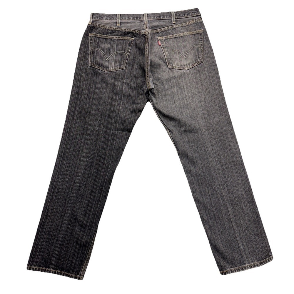 VTG Levi's 501 jeans mens 38x32 2 tone black/gray button fly Straight Baggy
